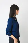 Blusa Dwz em Crepe Manga Longa