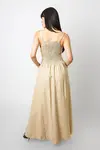 Vestido Dwz Liso Longo com Lastex