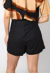 Short Dwz de Linho Bolsa Faca