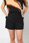 Short Dwz de Linho Bolsa Faca
