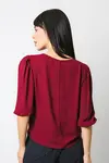 Blusa Dwz Lisa em Crepe Manga  3/4