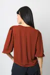 Blusa Dwz Lisa em Crepe Manga  3/4