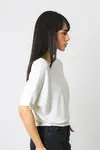 Blusa Dwz Manga Curta Malha Retilinea