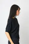 Blusa Dwz Manga Curta Malha Retilinea