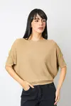 Blusa Dwz Manga Curta Malha Retilinea
