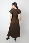 Vestido Dwz Decote V Meia Manga