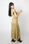 Vestido Dwz Decote V Meia Manga