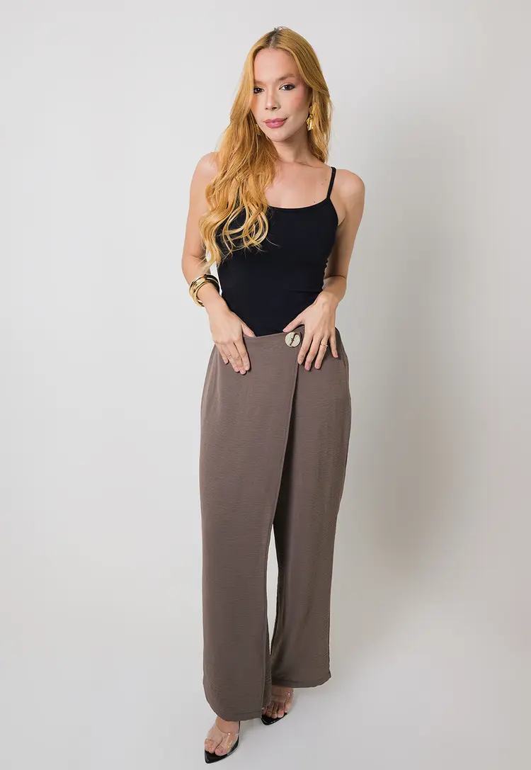 Calca Dwz Pantalona com Botoes
