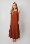 Vestido Dwz Longo Regata Liso