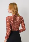 Body Dwz Manga Longa Estampada