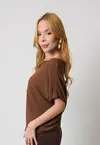 Blusa Dwz Tricot Canelada Meia Manga