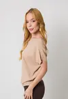 Blusa Dwz Tricot Canelada Meia Manga