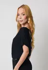 Blusa Dwz Tricot Canelada Meia Manga