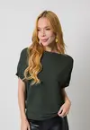 Blusa Dwz Tricot Canelada Meia Manga