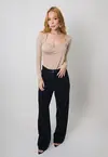 Blusa Dwz Manga Longa Transpassada