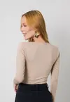 Blusa Dwz Manga Longa Transpassada