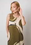 Vestido Dwz Longo Regata Estampado