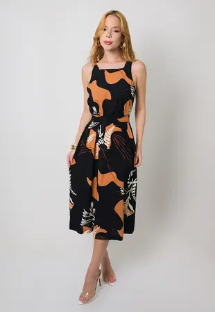 Vestido Dwz Mid Estampado